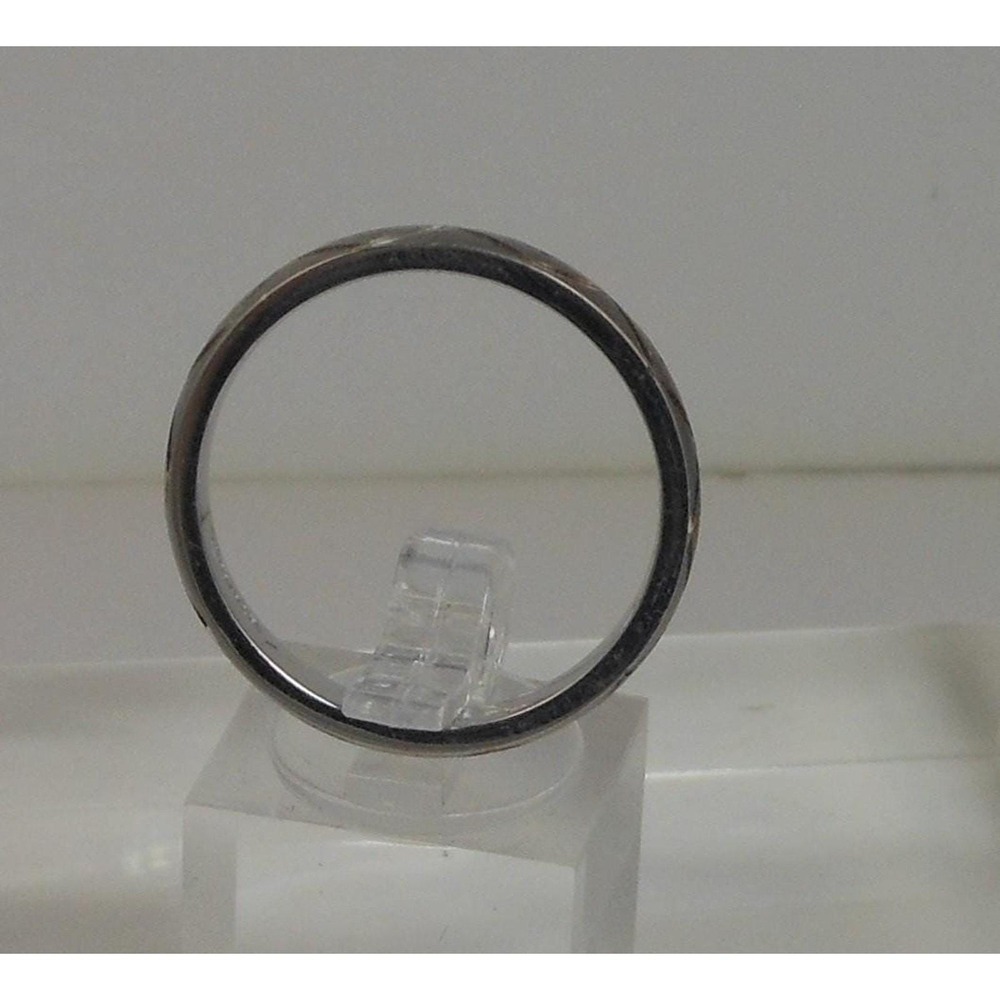 Vintage 925 Sterling Silver‎ Diamond-Cut Ring Thailand Handcrafted Size 12 NOS - Picture 9 of 9